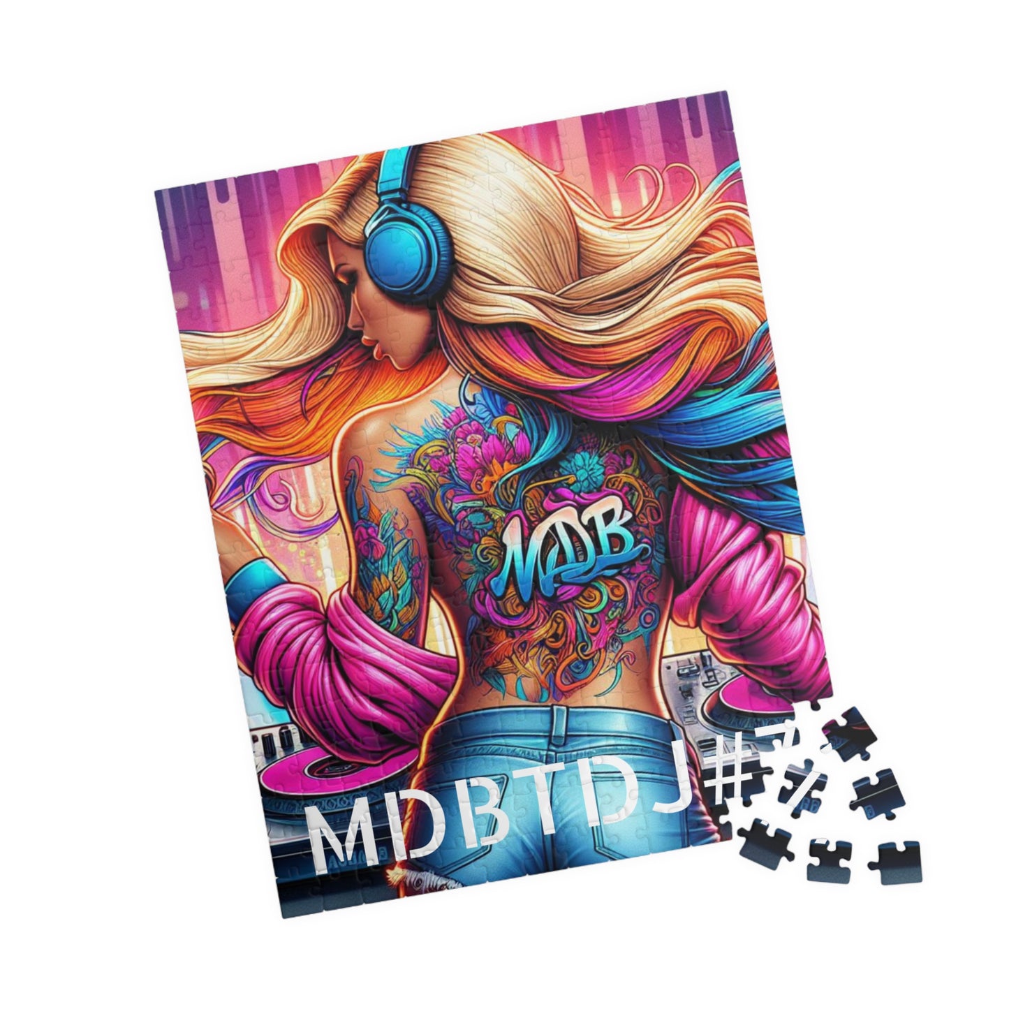 MDBTDJ#7 Puzzle (110, 252, 520, 1014-piece) Tattooed Dj's Limited Edition, Puzzle, Puzzles, Tattooed Djs Shop