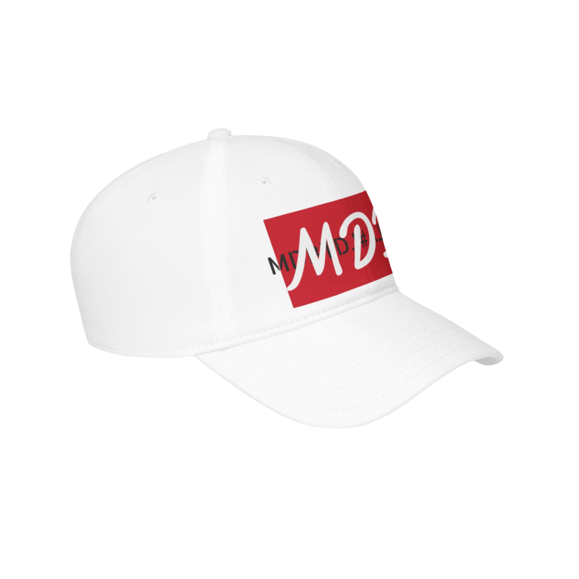 MDBTDJ #AJBRC White - Low Profile Baseball Cap