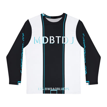 MDBTDJ#LSS-BWBAQBLUDPS Premium Men's Long Sleeve Shirt