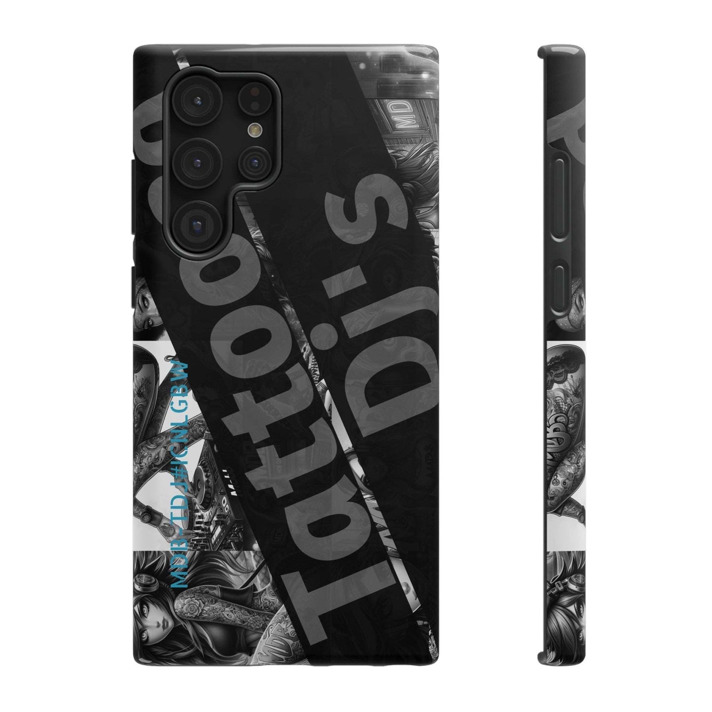 MDB-TDJ#ICNLGBW Impact-Resistant Phone Case Tattooed DJ's Limited Edition Fits Most