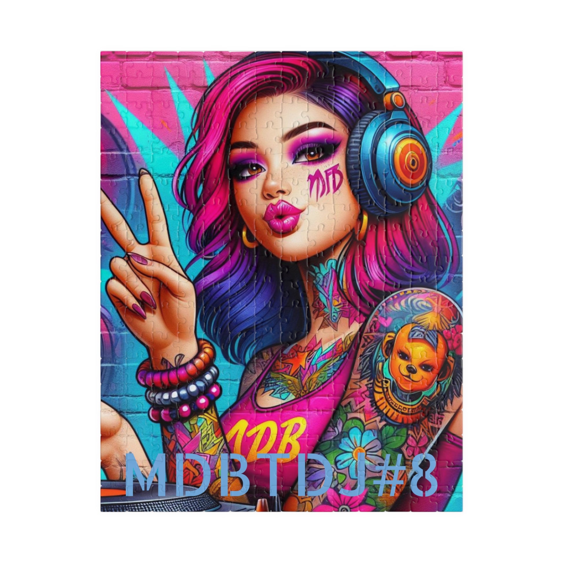 MDBTDJ#8 Puzzle (110, 252, 520, 1014-piece) Tattooed Dj's Limited Edition, Puzzle, Puzzles, Tattooed Djs Shop