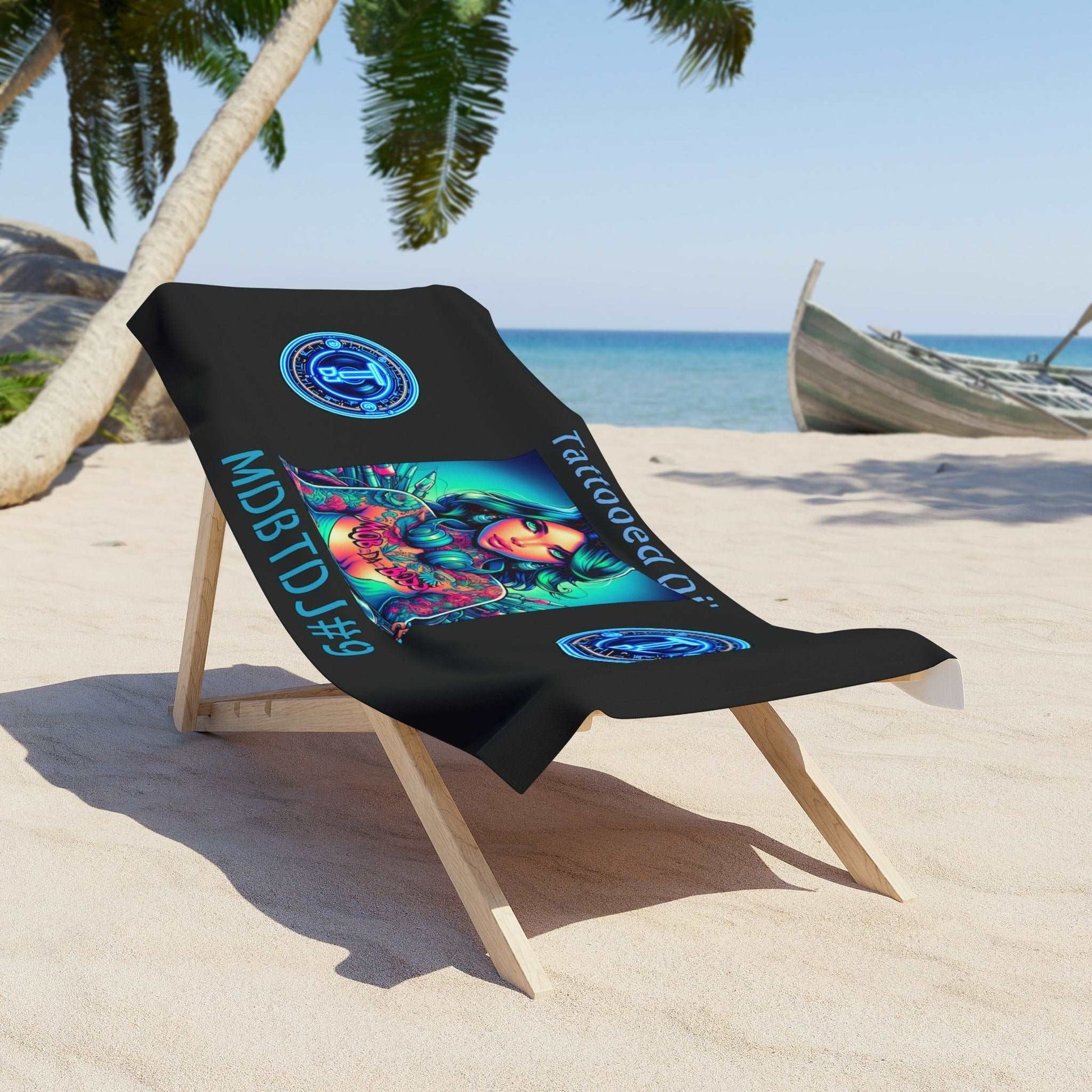 MDBTDJ#9 Beach Towel Tattooed DJ's Limited Edition, Home Decor, Tattooed Djs Shop