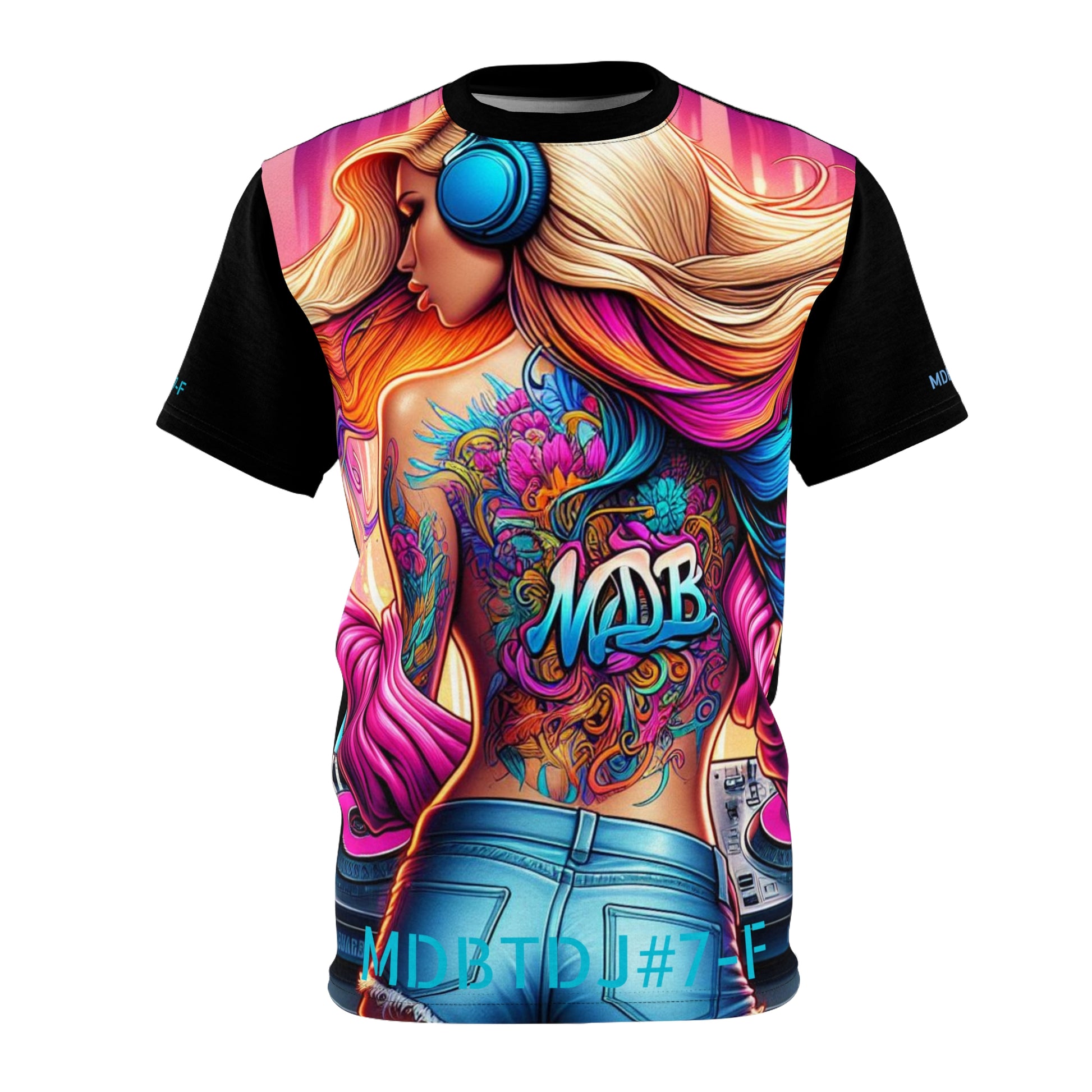 MDBTDJ#7-F Premium Tee Shirt - Tattooed Dj's Limited Edition - Unisex, T-Shirt, Clothing Tops, Tattooed Djs Shop