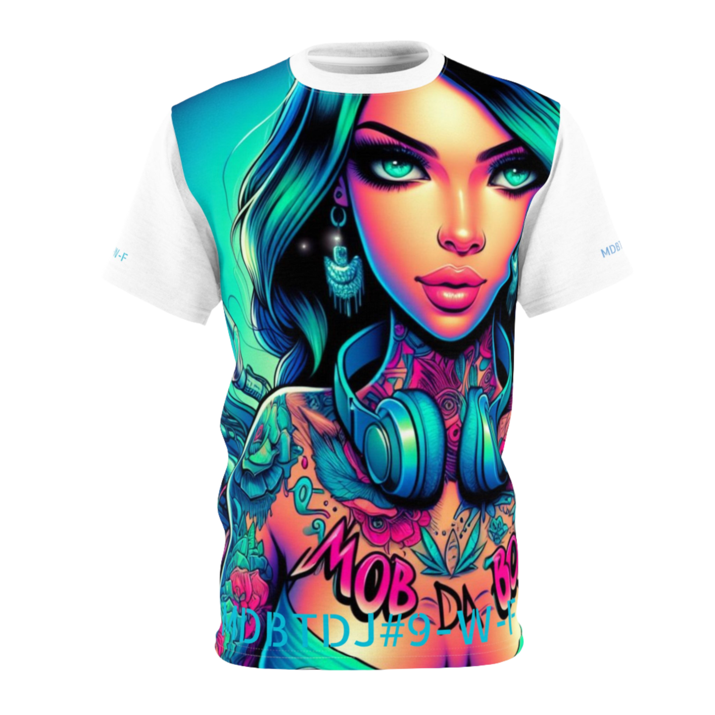 MDBTDJ#9-W-F Premium Tee Shirt - Tattooed Dj's Limited Edition - Unisex