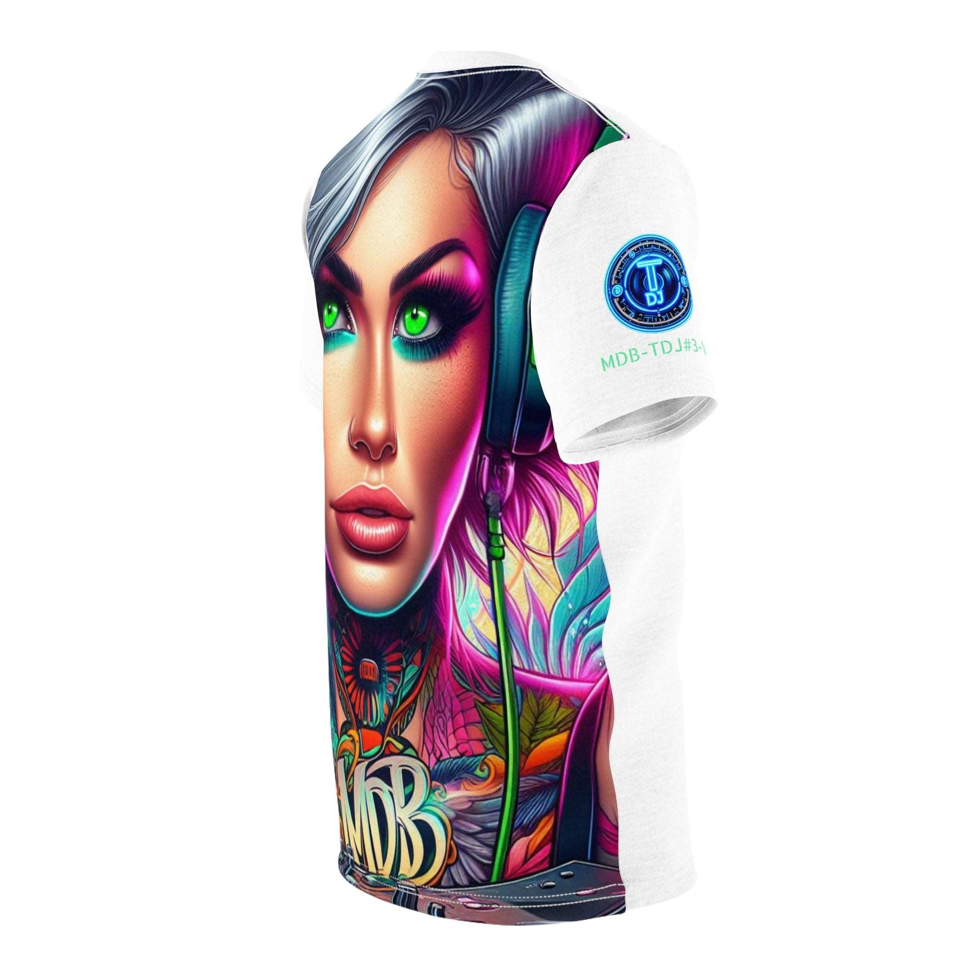 MDBTDJ#3-W Unisex Cut & Sew Tee Tattooed Dj's Limited Edition, All Over Prints, Uncategorized, Tattooed Djs Shop
