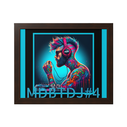 MDBTDJ#4 20x16 Tattooed Dj's LE Framed Horizontal Poster Wall Decor