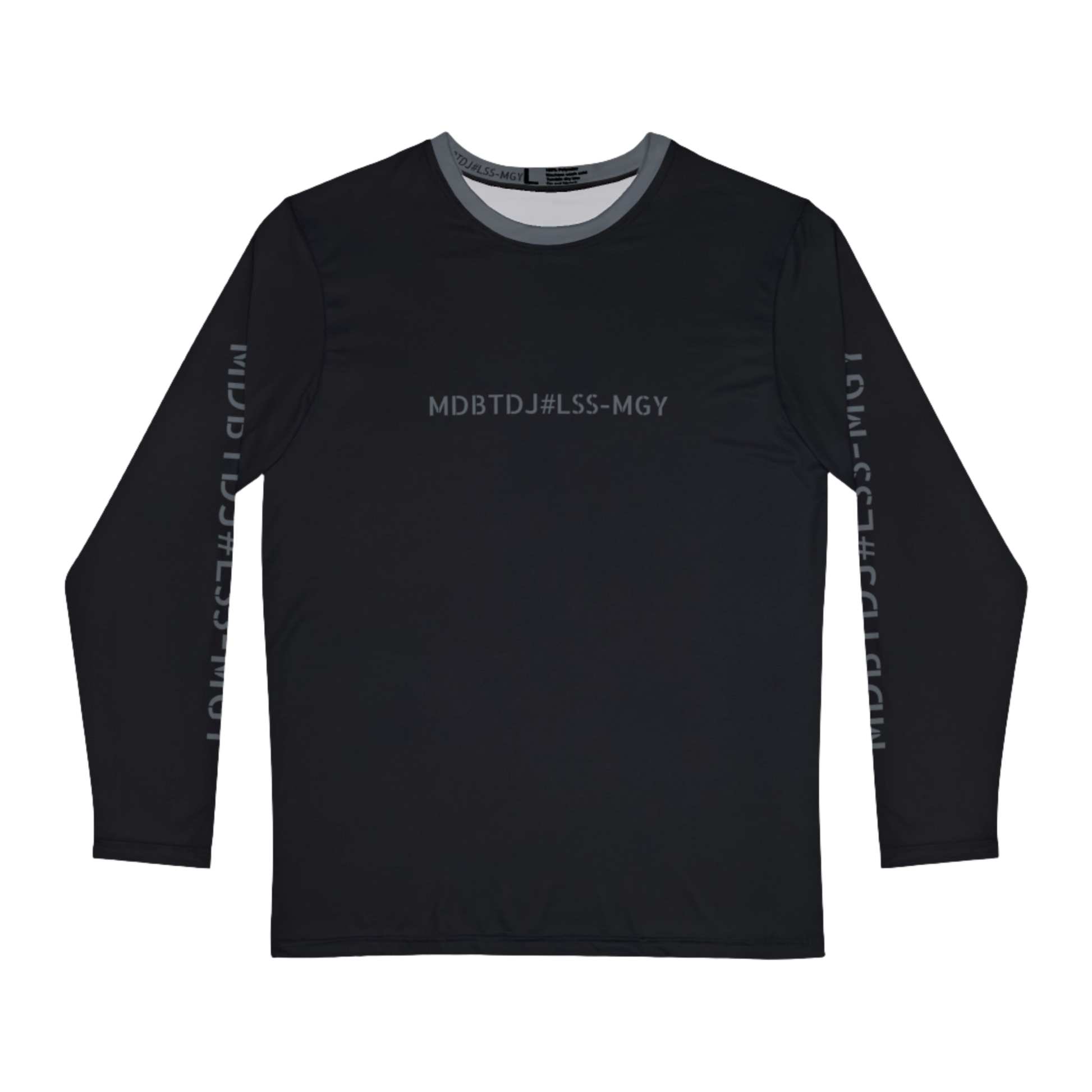 MDBTDJ#LSS-MGY Premium Men's Long Sleeve Shirt, Long Sleeve Shirt, Clothing Tops, Tattooed Djs Shop