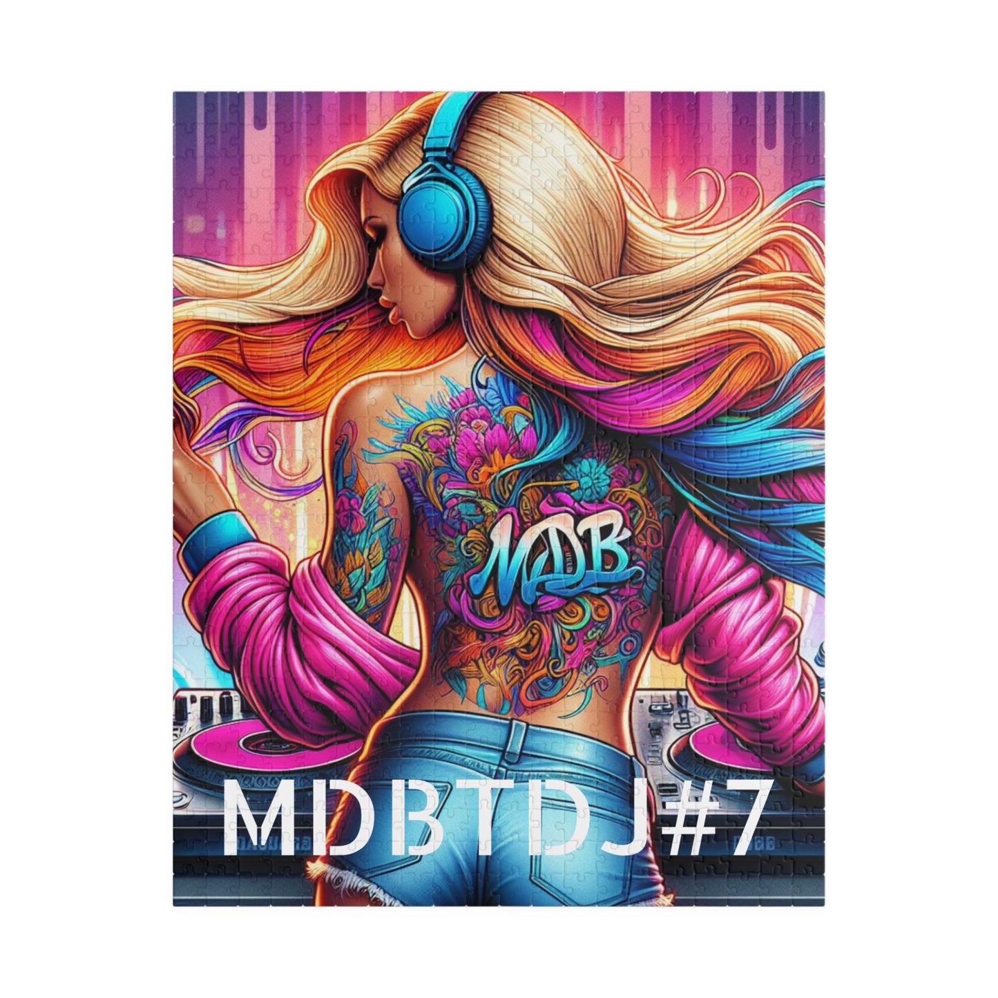 MDBTDJ#7 Puzzle (110, 252, 520, 1014-piece) Tattooed Dj's Limited Edition, Puzzle, Puzzles, Tattooed Djs Shop