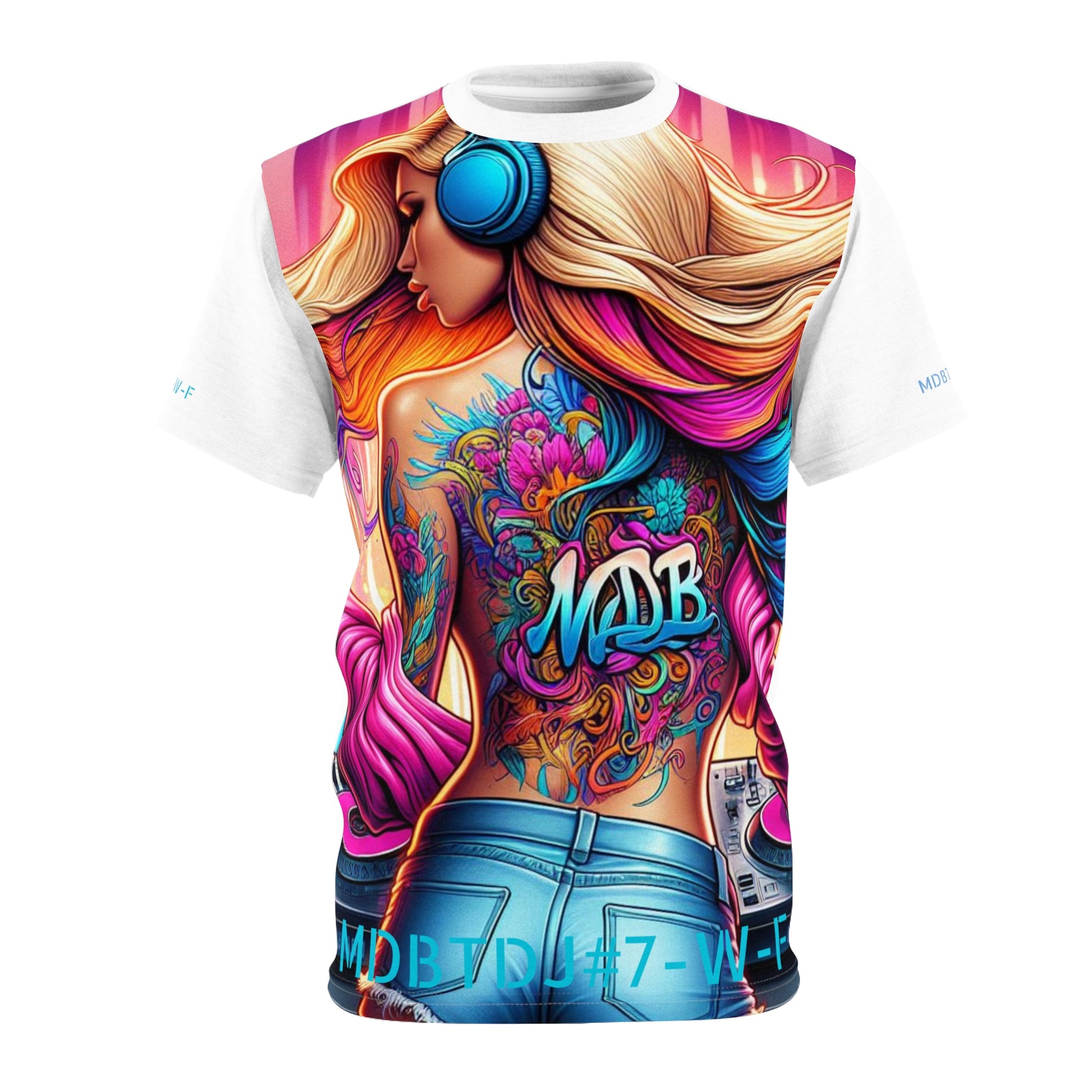 MDBTDJ#7-W-F Premium Tee Shirt - Tattooed Dj's Limited Edition - Unisex, T-Shirt, Clothing Tops, Tattooed Djs Shop