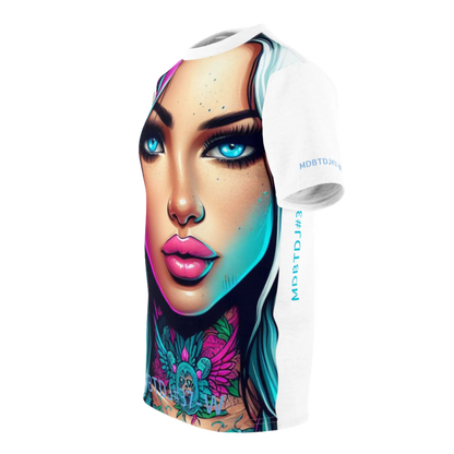 MDBTDJ#37-W Premium Art Tee Shirt - Tattooed Dj's Limited Edition - Unisex, T-Shirt, Activewear Tops, Tattooed Djs Shop