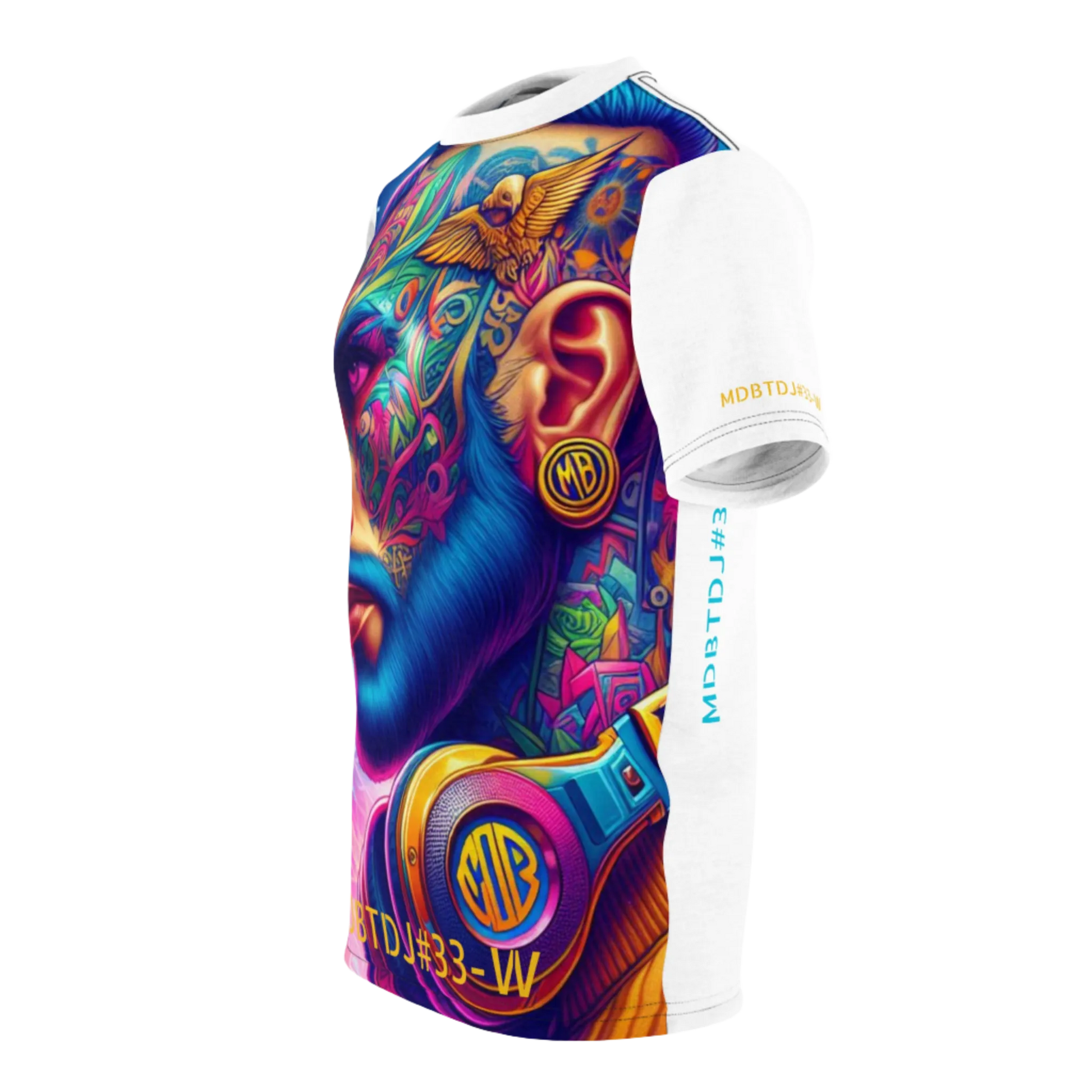 MDBTDJ#33-W Premium Art Tee Shirt - Tattooed Dj's Limited Edition - Unisex, T-Shirt, T-Shirts, Tattooed Djs Shop