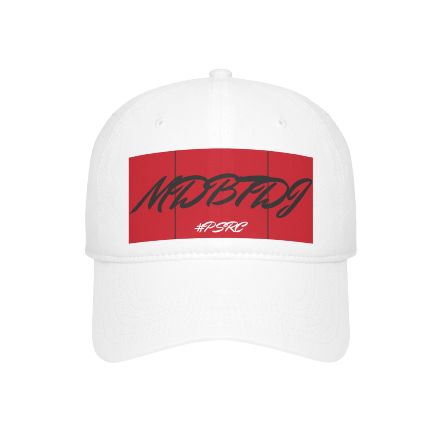 MDBTDJ#PSRC White - Low Profile Baseball Cap