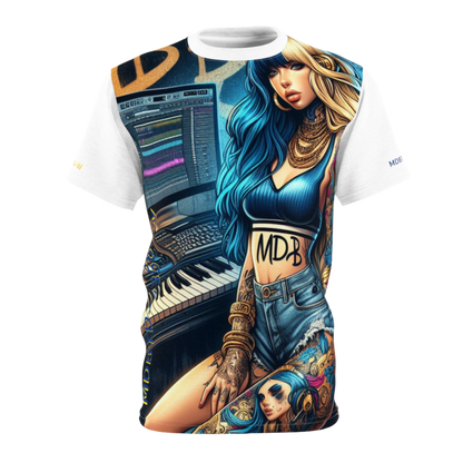 MDBTDJ#358-W Premium Tee Shirt - Unisex Tattooed Dj's Limited Edition