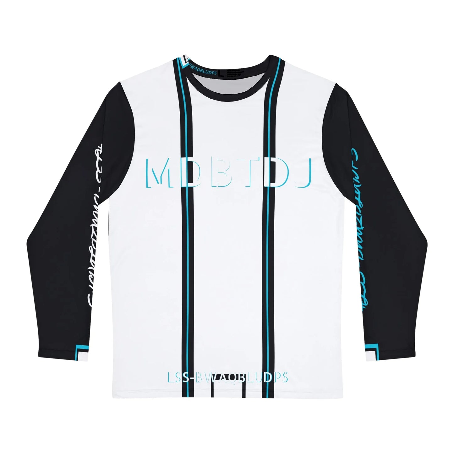 MDBTDJ#LSS-BWAQBLUDPS Men's Long Sleeve Shirt, Long Sleeve Shirt, Clothing Tops, Tattooed Djs Shop
