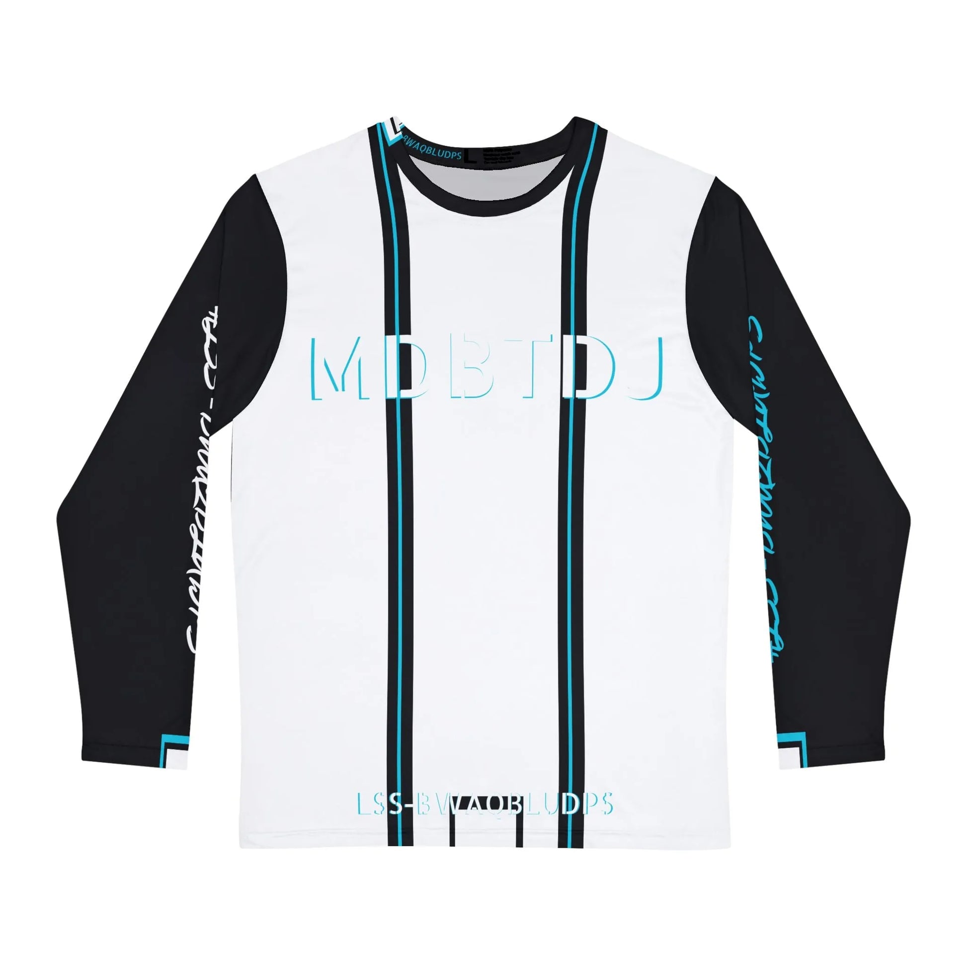 MDBTDJ#LSS-BWAQBLUDPS Men's Long Sleeve Shirt, Long Sleeve Shirt, Clothing Tops, Tattooed Djs Shop