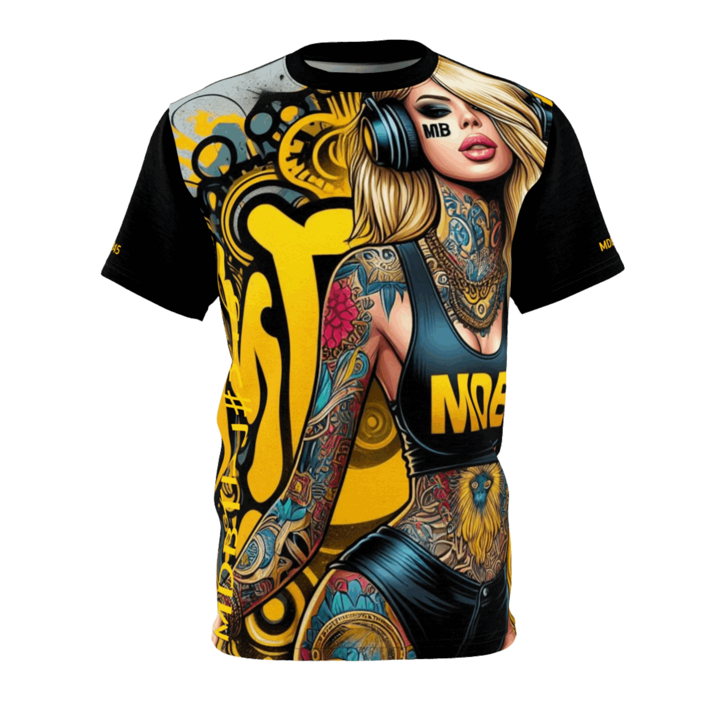 MDBTDJ#345 Premium Tee Shirt - Unisex Tattooed Dj's Limited Edition