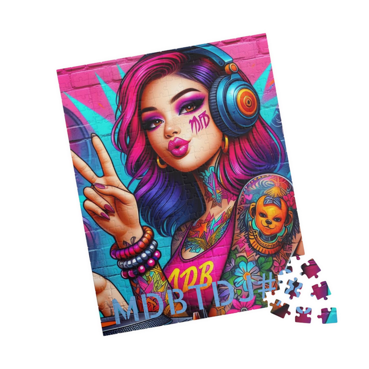 MDBTDJ#8 Puzzle (110, 252, 520, 1014-piece) Tattooed Dj's Limited Edition, Puzzle, Puzzles, Tattooed Djs Shop