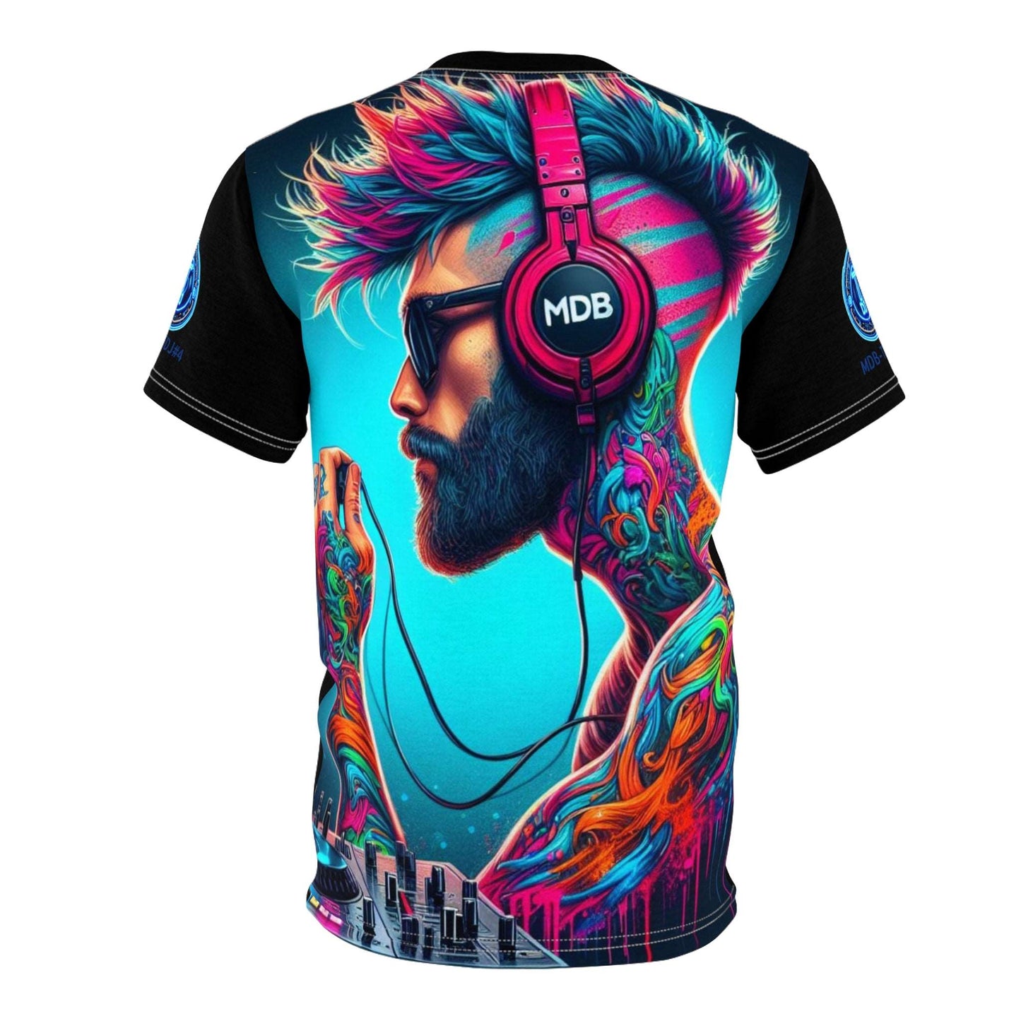 MDBTDJ#4 Unisex Cut & Sew Tee Tattooed Dj's Limited Edition, All Over Prints, Uncategorized, Tattooed Djs Shop