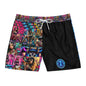 MDBTDJ#MLS1 Men's Mid-Length Swim Shorts Tattooed Dj's Limited Edition Swim Wear, All Over Prints, Tattooed Djs Shop