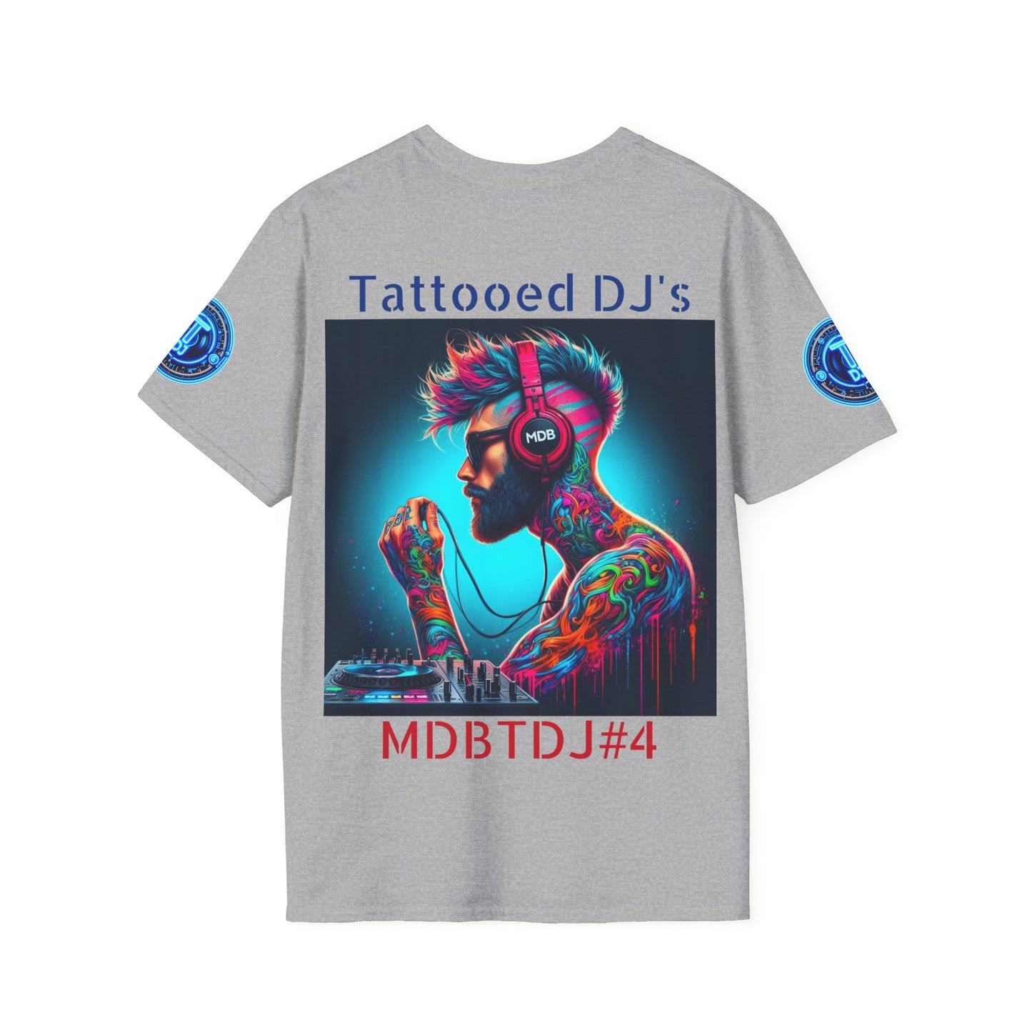 MDBTDJ#4 Unisex Softstyle T-Shirt Tattooed Dj's Limited Edition, T-Shirt, Tattooed Djs Shop