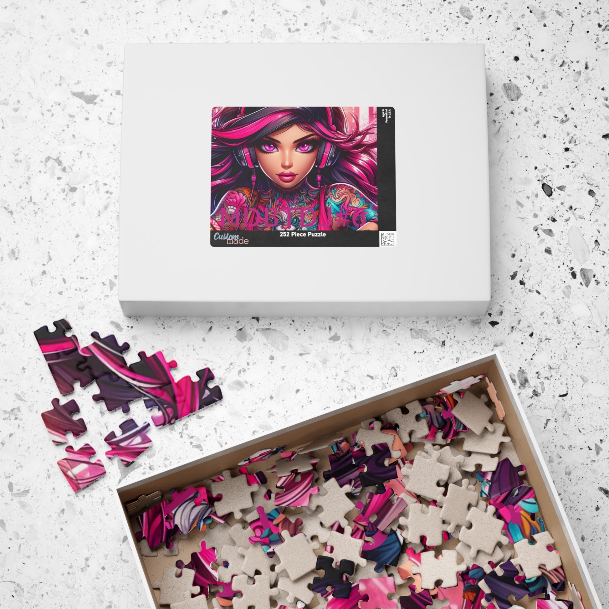 MDBTDJ#6 Puzzle (110, 252, 520, 1014-piece) Tattooed Dj's Limited Edition, Puzzle, Puzzles, Tattooed Djs Shop