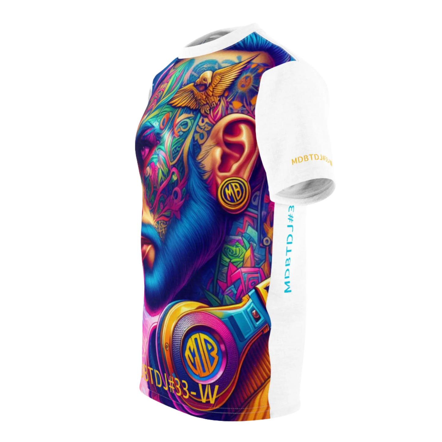 MDBTDJ#33-W Premium Art Tee Shirt - Tattooed Dj's Limited Edition - Unisex, T-Shirt, T-Shirts, Tattooed Djs Shop