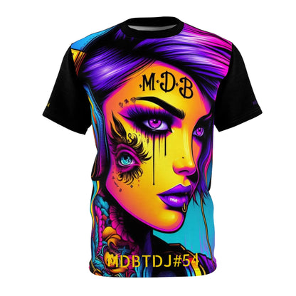 MDBTDJ#54 Premium Art Tee Shirt - Tattooed Dj's Limited Edition - Unisex, All Over Prints, Tattooed Djs Shop