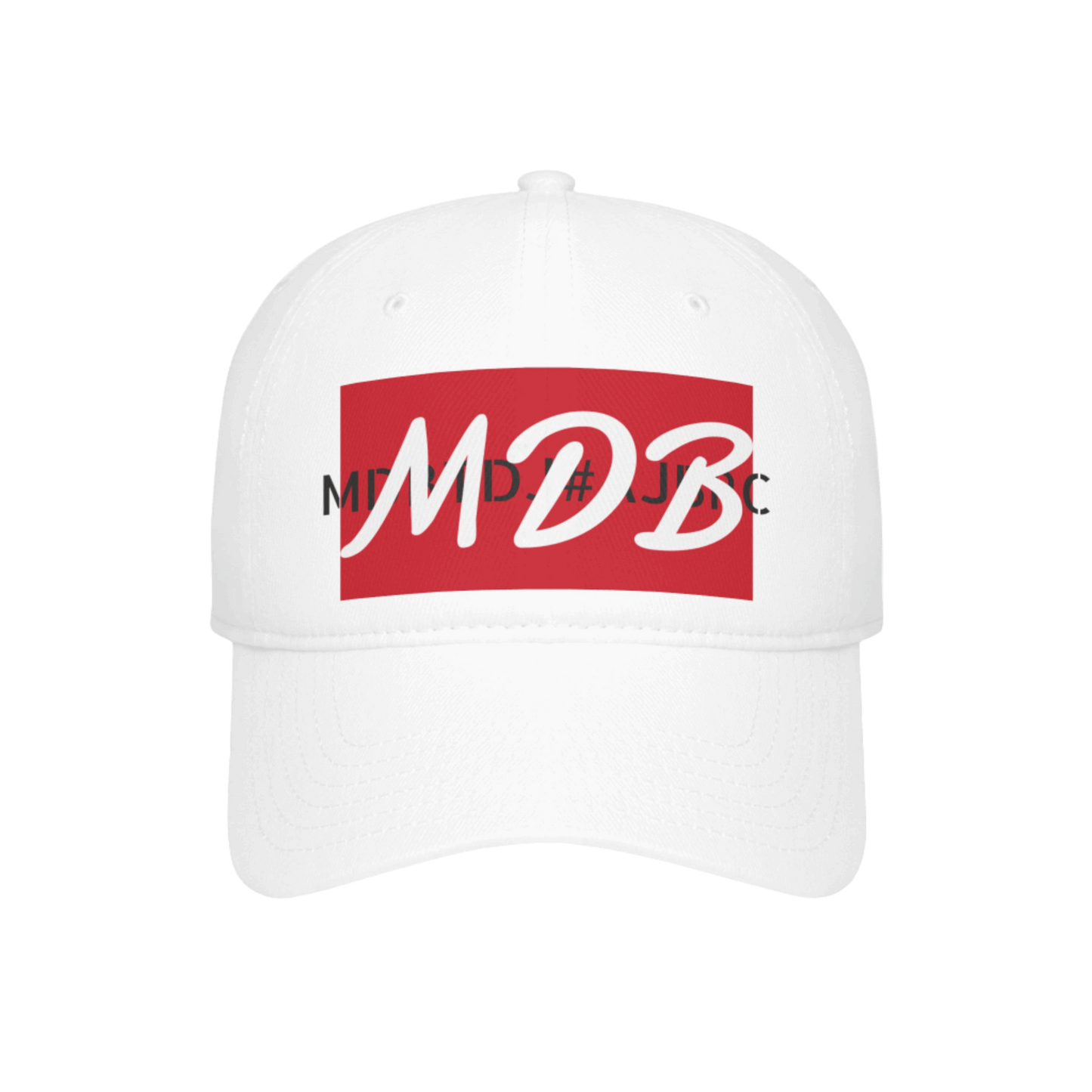 MDBTDJ #AJBRC White - Low Profile Baseball Cap