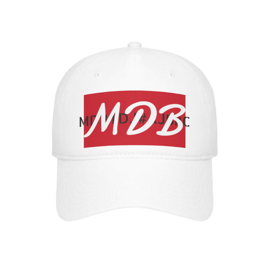 MDBTDJ #AJBRC White - Low Profile Baseball Cap