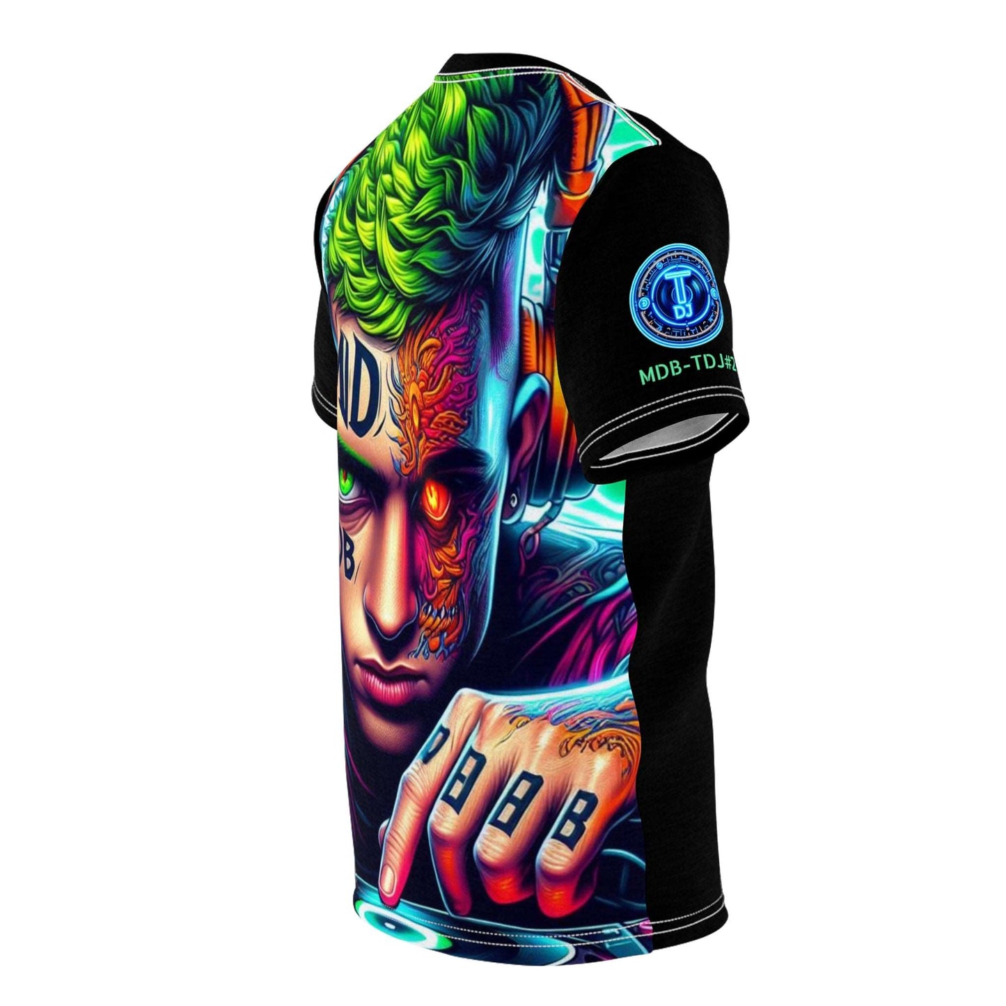 MDBTDJ#2 Unisex Cut & Sew Tee Tattooed Dj's Limited Edition, All Over Prints, Tattooed Djs Shop