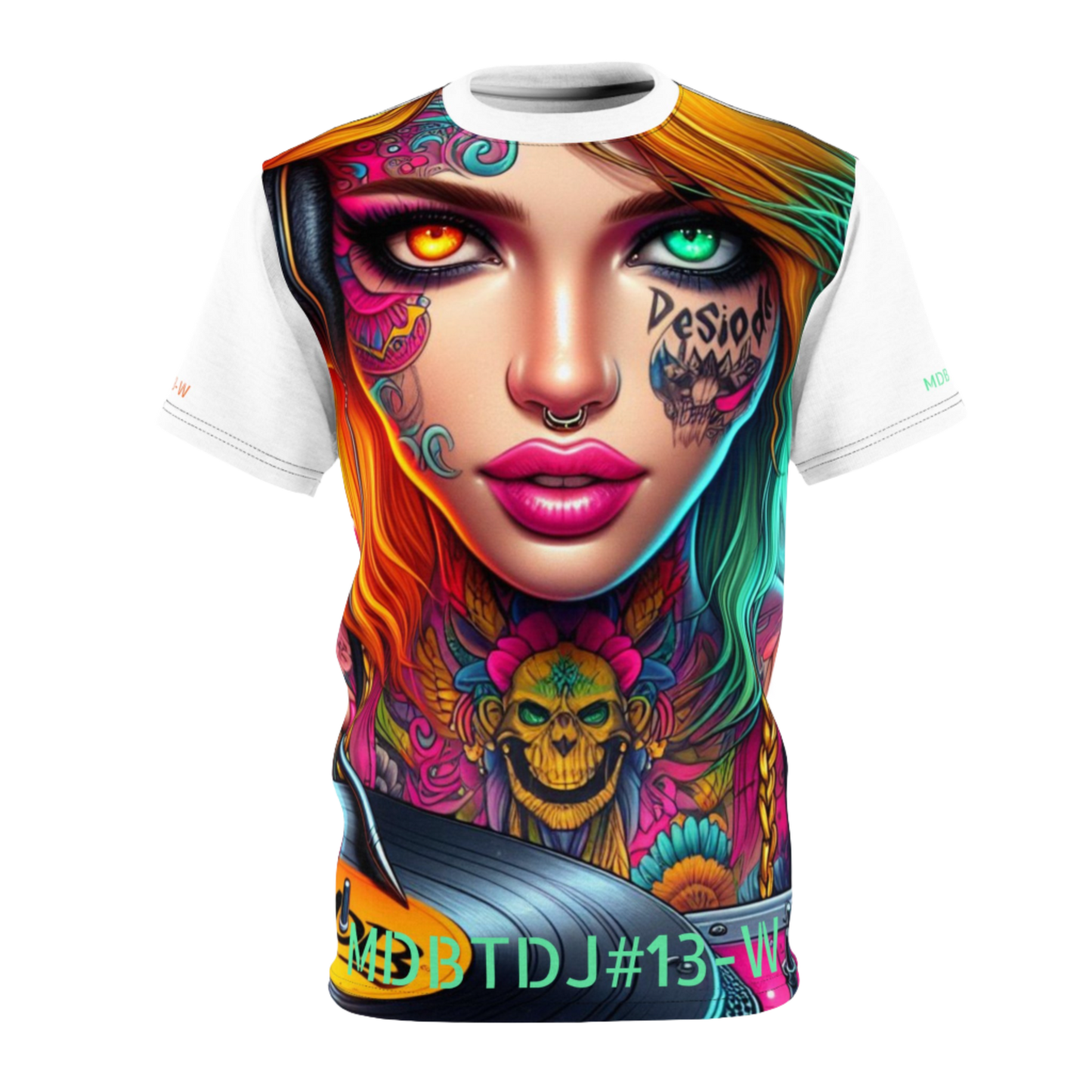 MDBTDJ#13-W Premium Tee Shirt - Tattooed Dj's Limited Edition - Unisex