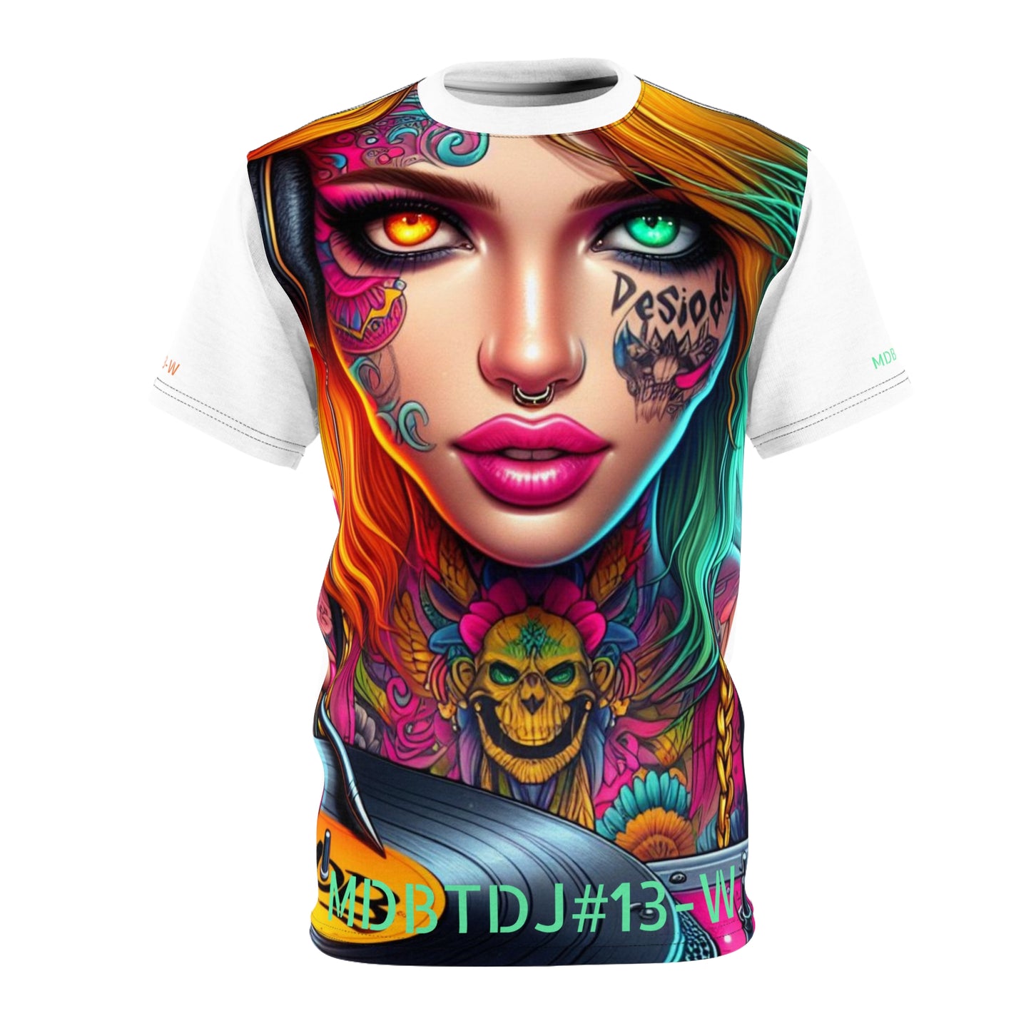 MDBTDJ#13-W Premium Tee Shirt - Tattooed Dj's Limited Edition - Unisex