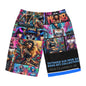 MDBTDJ#MBS1-W Men's Board Shorts Tattooed Dj's Limited Swim Wear, All Over Prints, Tattooed Djs Shop