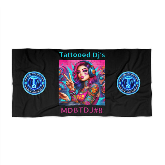 MDBTDJ#8 Beach Towel Tattooed DJ's Limited Edition, Home Decor, Tattooed Djs Shop