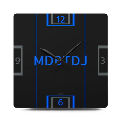 MDBTDJ#BLUBGY Premium Acrylic Wall Clock