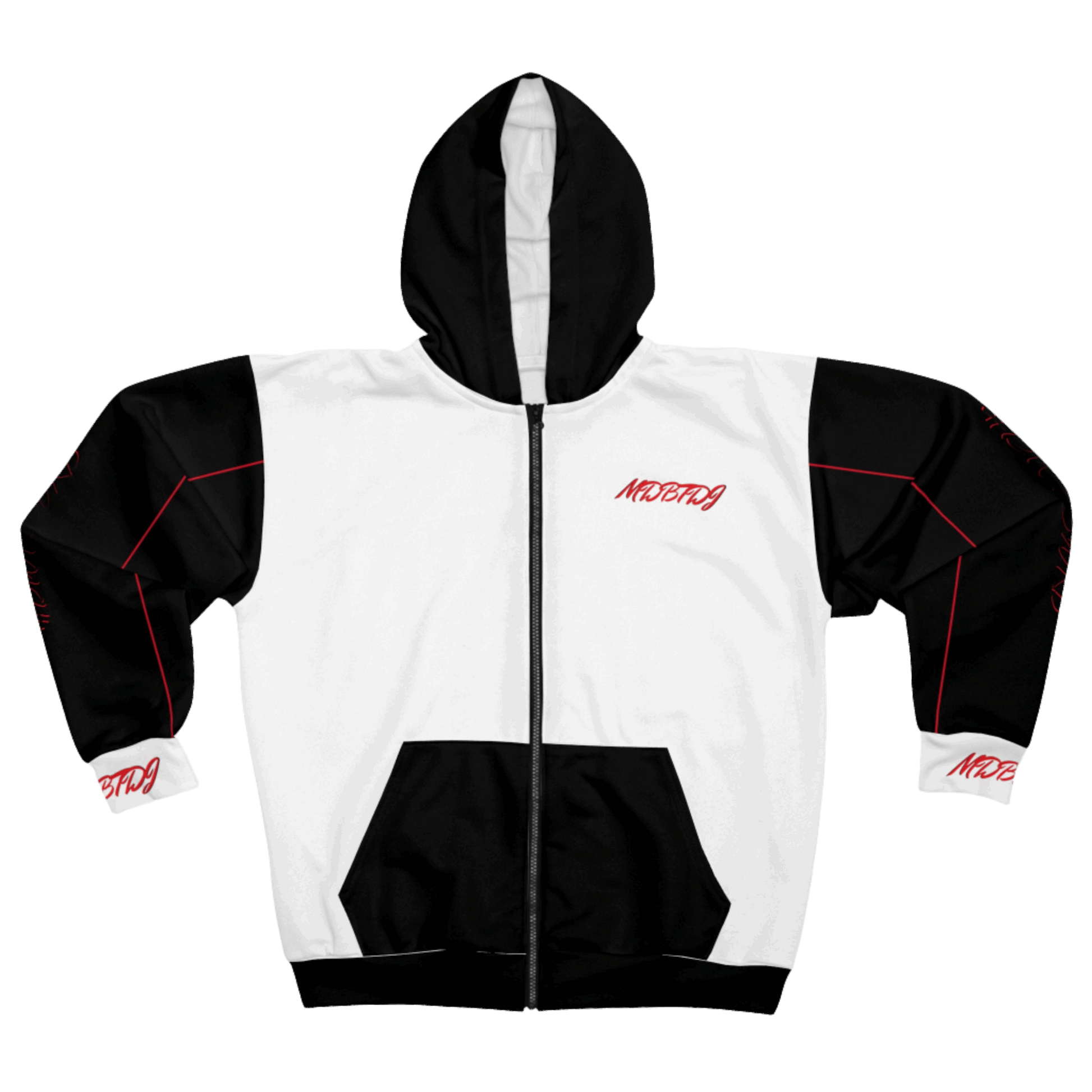 MDBTDJ#BWPSWRB Unisex Zip Up Hoodie