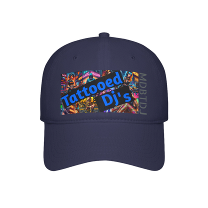 MDBTDJ#LPBCOG Navy - Low Profile Baseball Cap Tattooed Dj's Limited Edition, Hats, Headwear, Tattooed Djs Shop