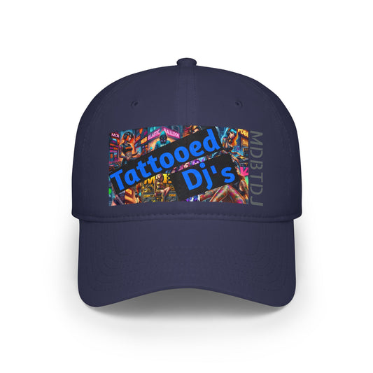 MDBTDJ#LPBCOG Navy - Low Profile Baseball Cap Tattooed Dj's Limited Edition, Hats, Headwear, Tattooed Djs Shop