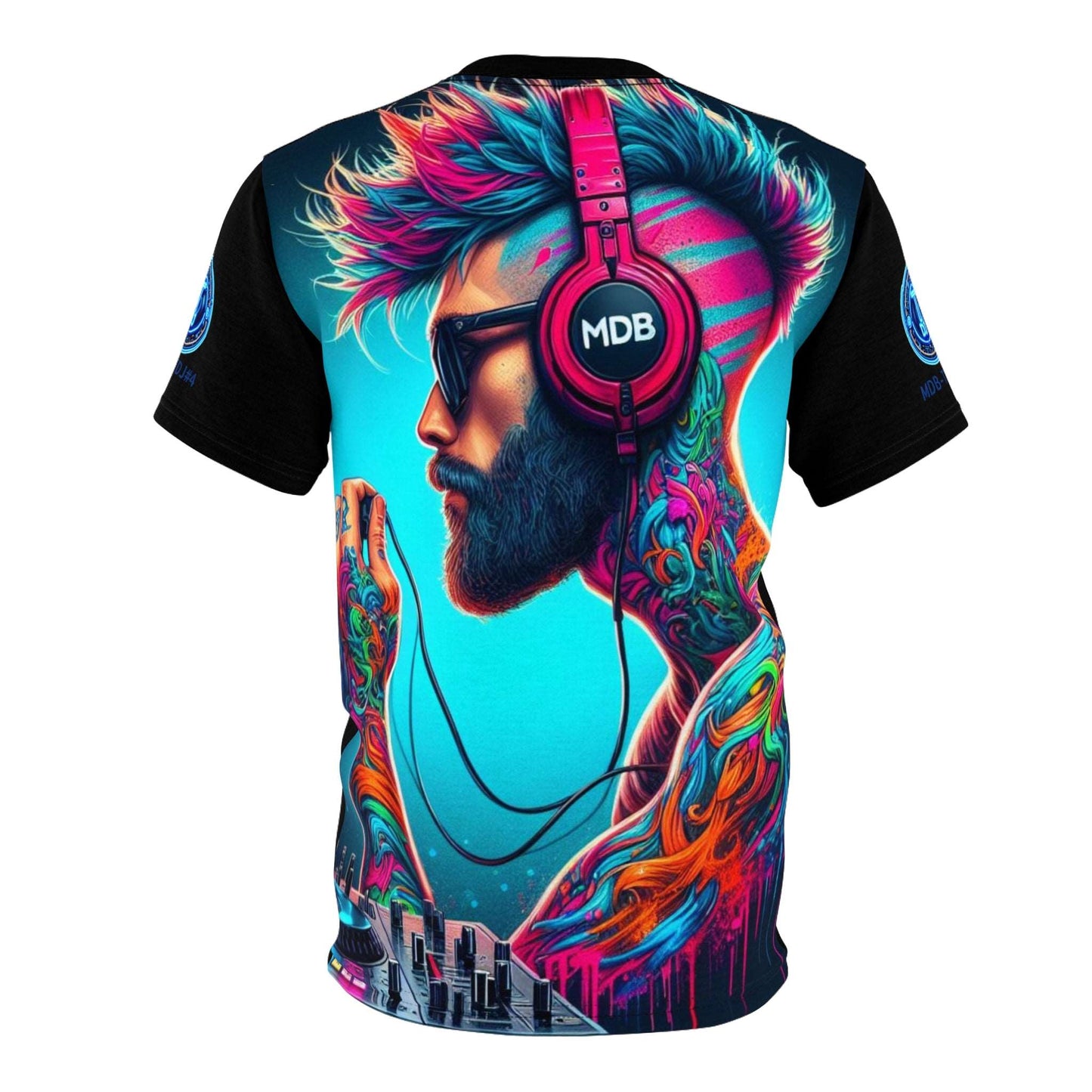 MDBTDJ#4 Unisex Cut & Sew Tee Tattooed Dj's Limited Edition, All Over Prints, Uncategorized, Tattooed Djs Shop