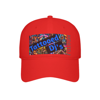 MDBTDJ#LPBCOG Red - Low Profile Baseball Cap Tattooed Dj's Limited Edition, Hats, Headwear, Tattooed Djs Shop