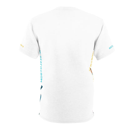 MDBTDJ#34-W Premium Art Tee Shirt - Tattooed Dj's Limited Edition - Unisex, All Over Prints, Tattooed Djs Shop
