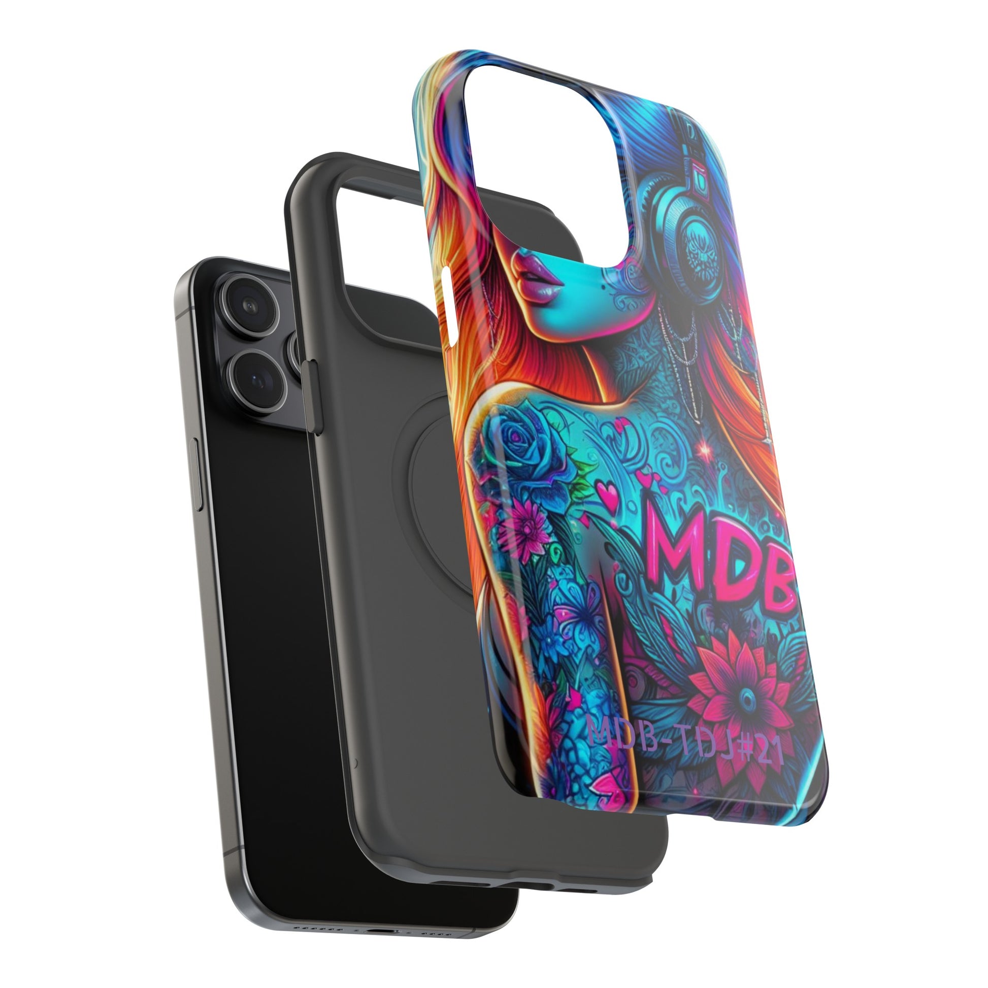 MDBTDJ#21 Impact-Resistant Phone Cases Fits most Tattooed DJ's Limited Edition, Phone Case, Tattooed Djs Shop