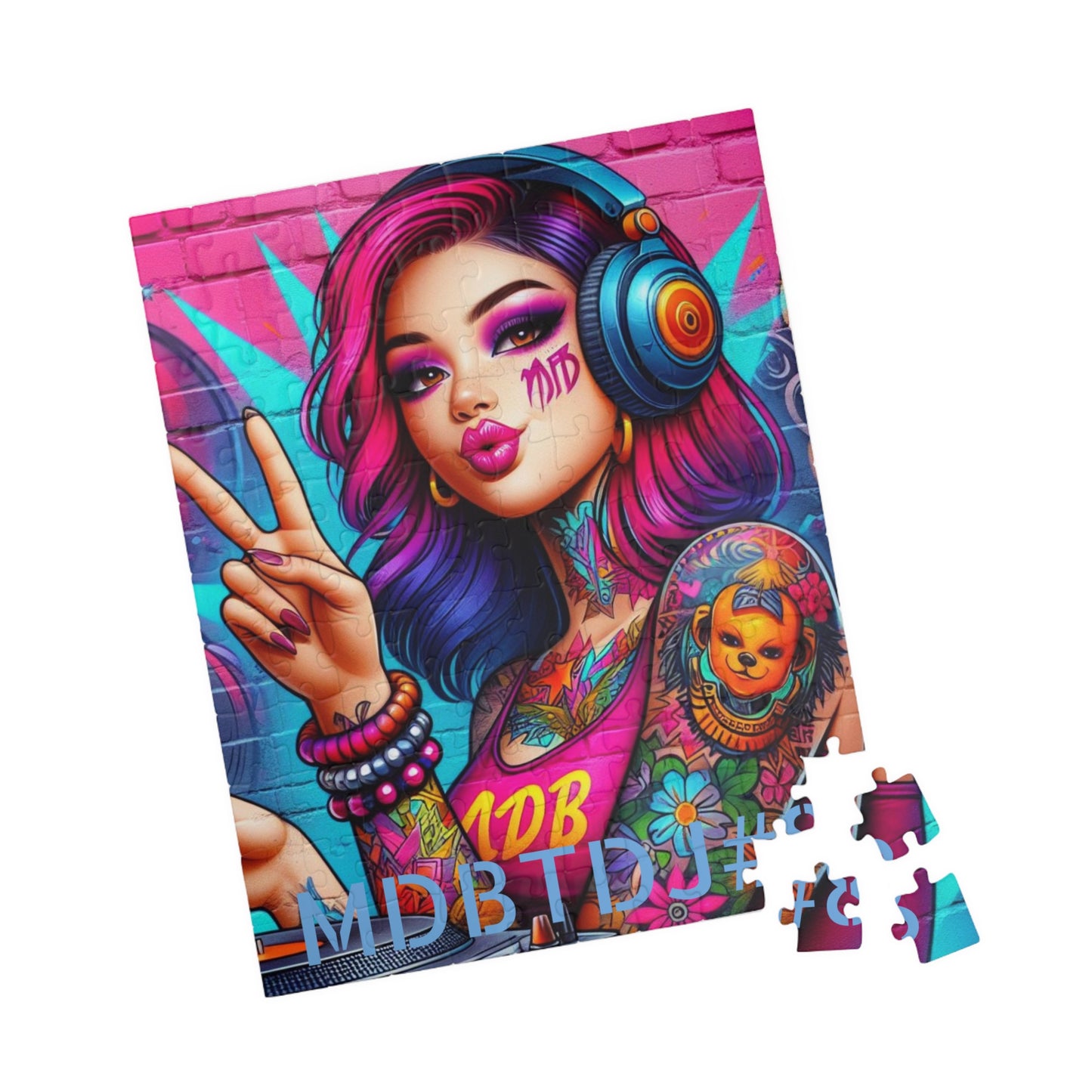 MDBTDJ#8 Puzzle (110, 252, 520, 1014-piece) Tattooed Dj's Limited Edition, Puzzle, Puzzles, Tattooed Djs Shop