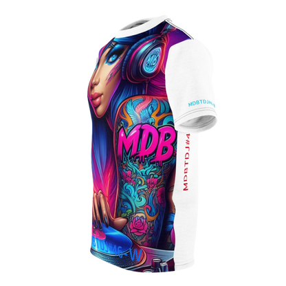 MDBTDJ#46-W Premium Art Tee Shirt - Tattooed Dj's Limited Edition - Unisex