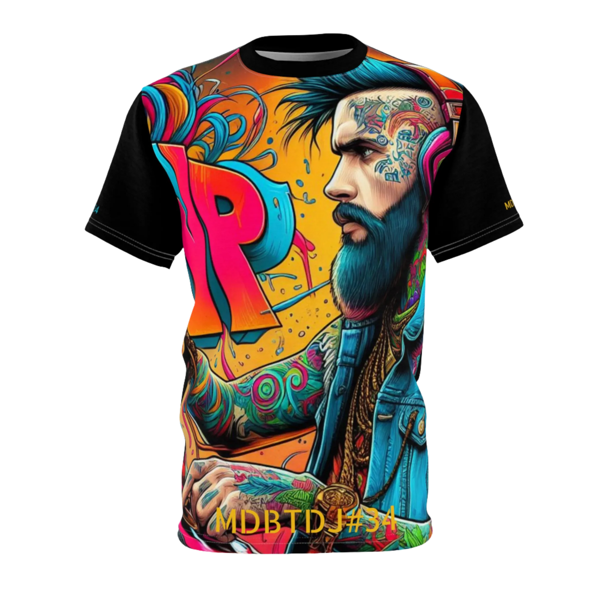 MDBTDJ#34 Premium Art Tee Shirt - Tattooed Dj's Limited Edition - Unisex, T-Shirt, T-Shirts, Tattooed Djs Shop