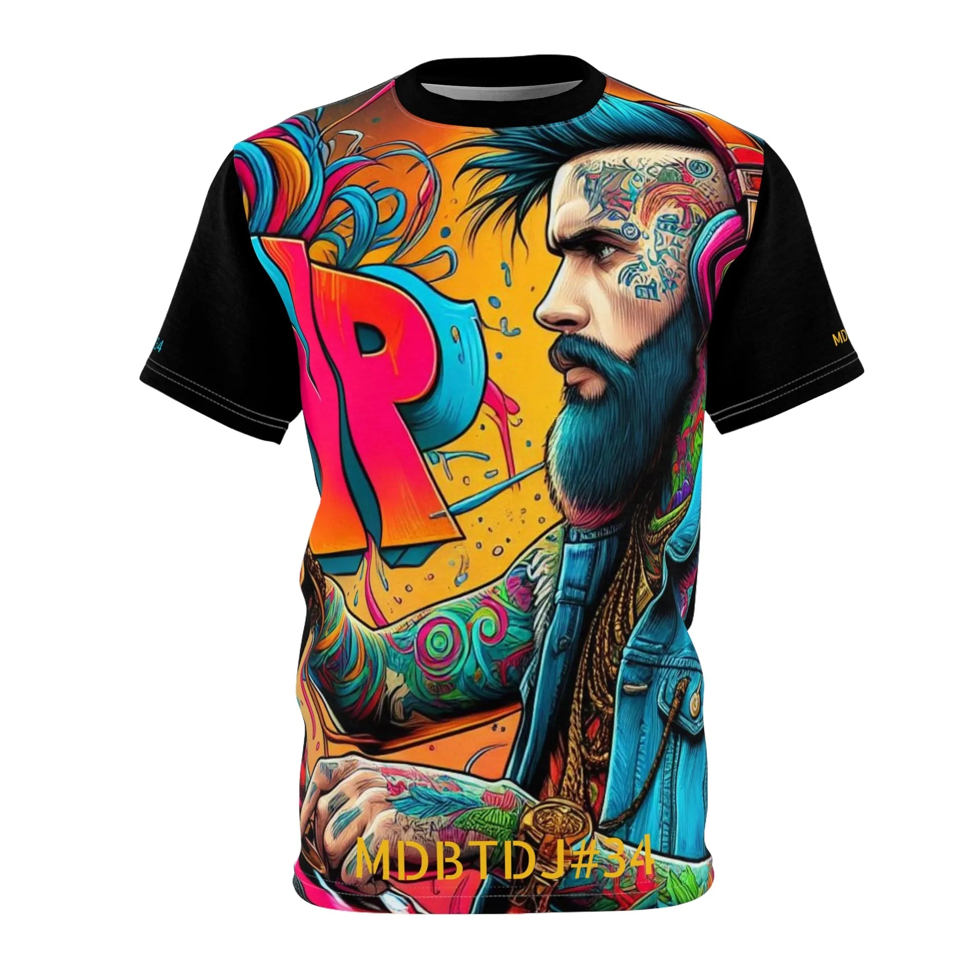 MDBTDJ#34 Premium Art Tee Shirt - Tattooed Dj's Limited Edition - Unisex, T-Shirt, T-Shirts, Tattooed Djs Shop