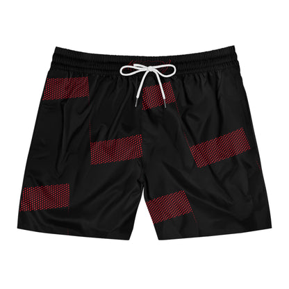 MDBTDJ#MLSBRSQ Men's Mid-Length Swim Shorts, All Over Prints, Tattooed Djs Shop