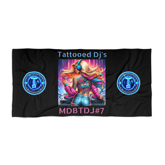 MDBTDJ#7 Beach Towel Tattooed DJ's Limited Edition, Home Decor, Tattooed Djs Shop