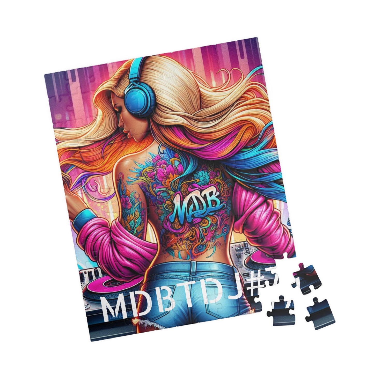 MDBTDJ#7 Puzzle (110, 252, 520, 1014-piece) Tattooed Dj's Limited Edition, Puzzle, Puzzles, Tattooed Djs Shop