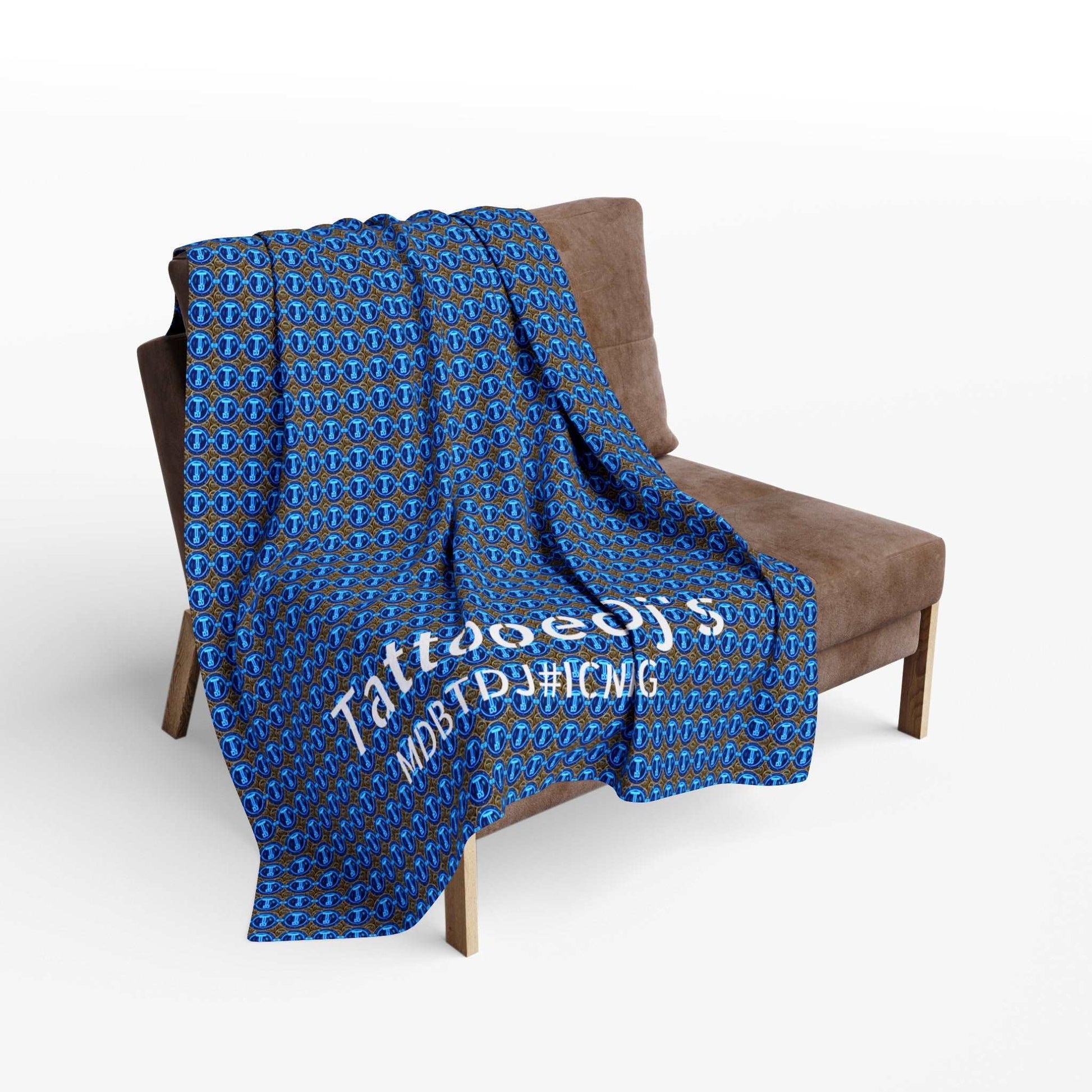MDBTDJ#ICNFBBG Fleece Blanket Tattooed Dj's Limited Edition, Home Decor, Tattooed Djs Shop